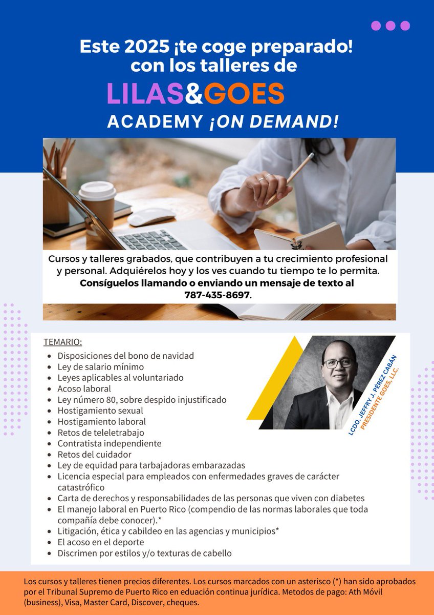 goespuertorico1's tweet image. 2025!

#ConocimientoesPoder, tener las soluciones es tu deber.

Adjunto las listas de Cursos que te dan las herramientas para Crecer en PR!

Matriculate

☎️ 7874358697

goespr.org

#Lilas&amp;amp;GoesAcademy