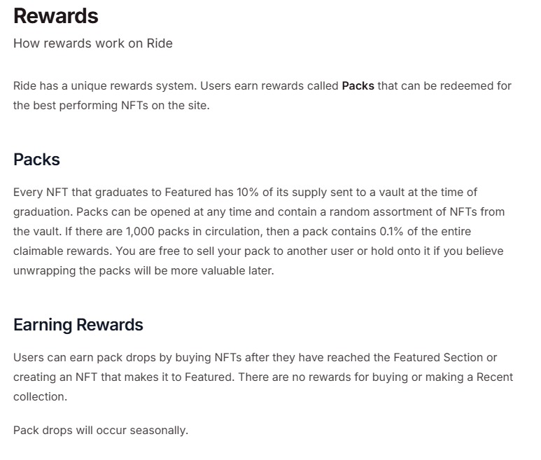 reading up on RIDE unique reward system 

WDYT