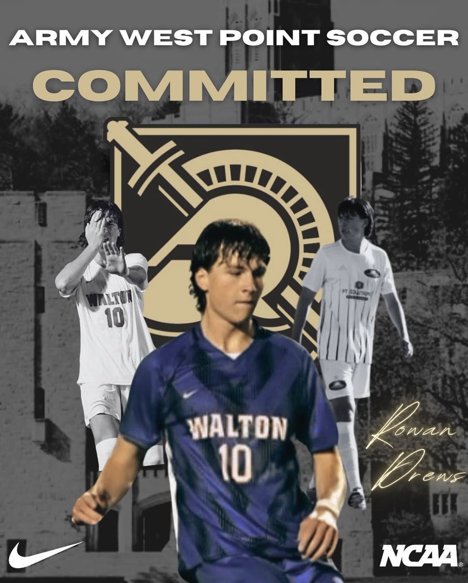 Congrats to our u19 ECNL player, Rowan Drews, for his commitment to D1 program, Army West Point!!! 

Good luck on your collegiate career Rowan!!

#playnthsoccer
