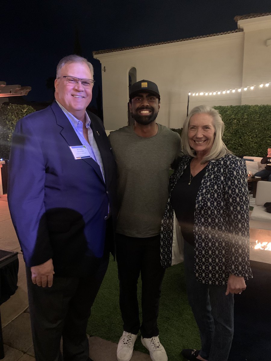 Great night evening at #OmniHotels event in conjunction with the #WMPhoenix open. Thanks Omni. Here with <a href="/SRTheegala/">Sahith Reddy Theegala</a>. Good luck today.