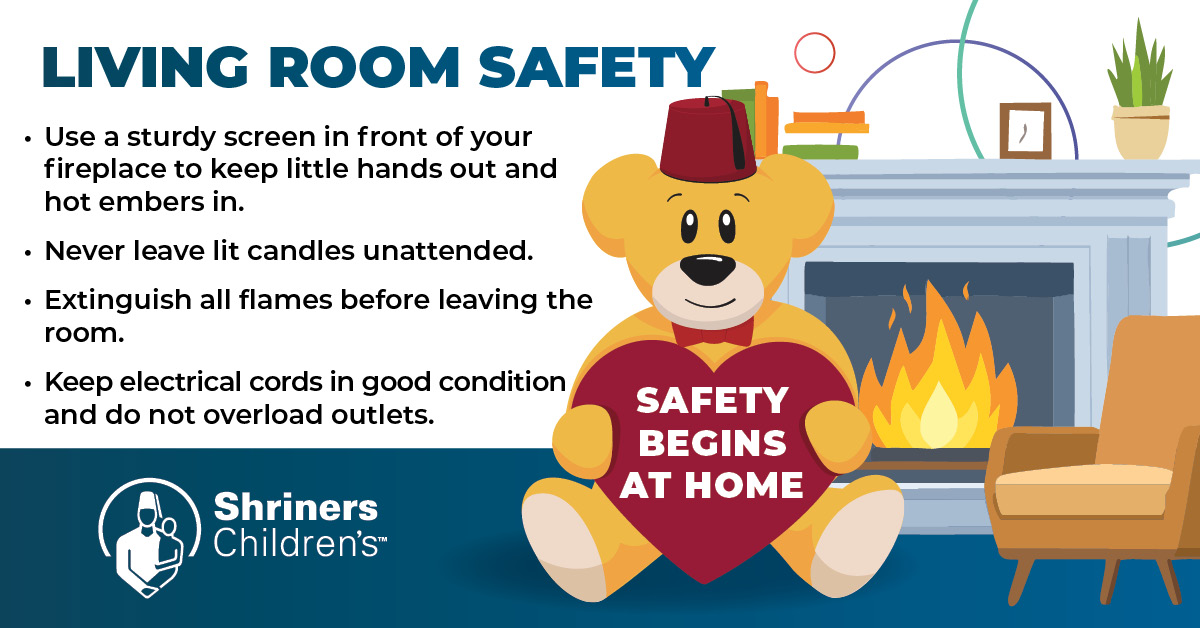 shrinershosp's tweet photo. Today’s Burn Awareness Week safety tips are all about safety in the living room. Learn more at https://t.co/yO5MUjf7pO
#BurnAwarenessWeek #ShrinersChildrens https://t.co/CyR7kFKSeU