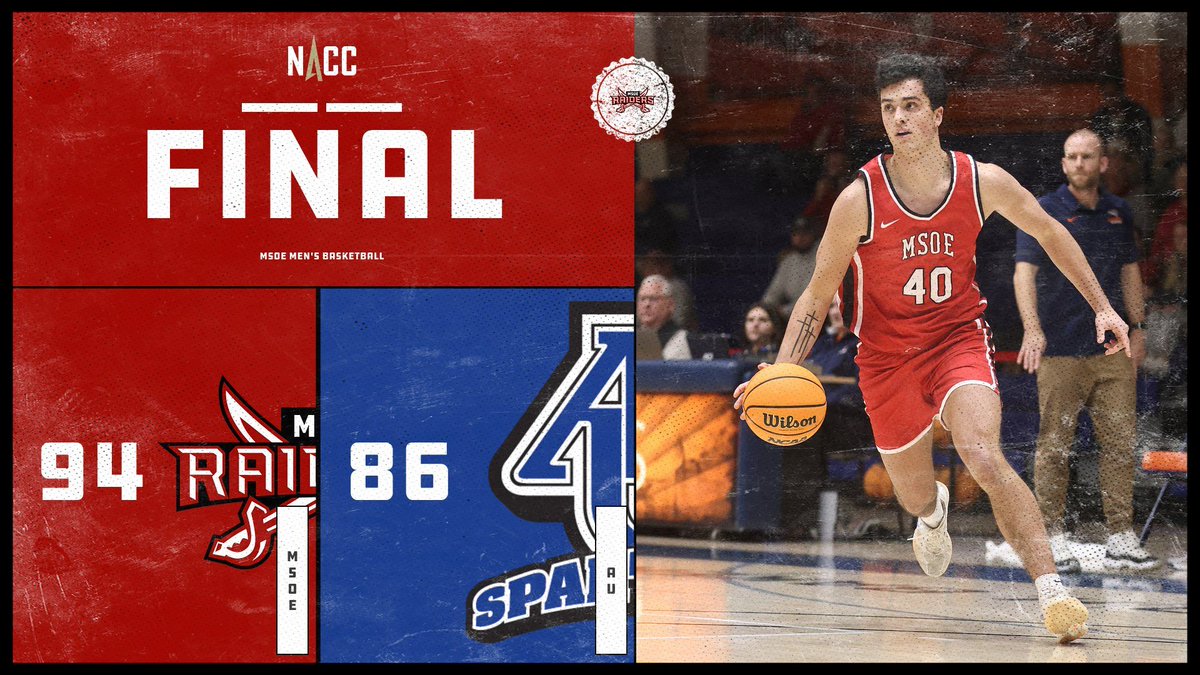 MSOE Raiders (@msoe_raiders) on Twitter photo 🏀 <a href="/MSOE_Mensbball/">MSOE Mens Basketball</a> | FINAL
Comeback=Complete! The Raiders erase a second-half deficit to take down the Spartans on the road!
#TheRaiderWay #d3hoops 🏀 <a href="/MSOE_Mensbball/">MSOE Mens Basketball</a> | FINAL
Comeback=Complete! The Raiders erase a second-half deficit to take down the Spartans on the road!
#TheRaiderWay #d3hoops