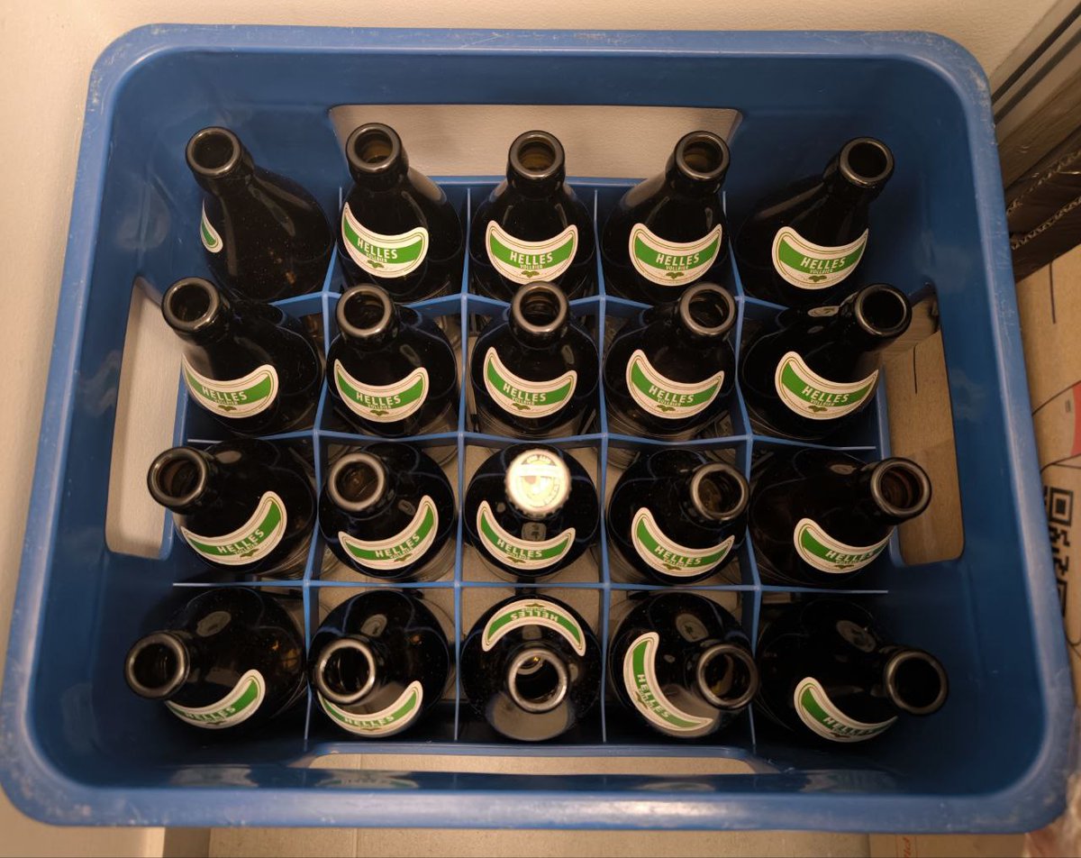ab136598's tweet photo. Unacceptable situation: only one bottle of Augustiner Lagerbier Hell left.
This should never happen…
Urgent resupply needed! 🍺🚨
@AugustinerBrau Prost 🍻
#AugustinerBrau #Crisis #SendBeer https://t.co/i3fmA5QsxK