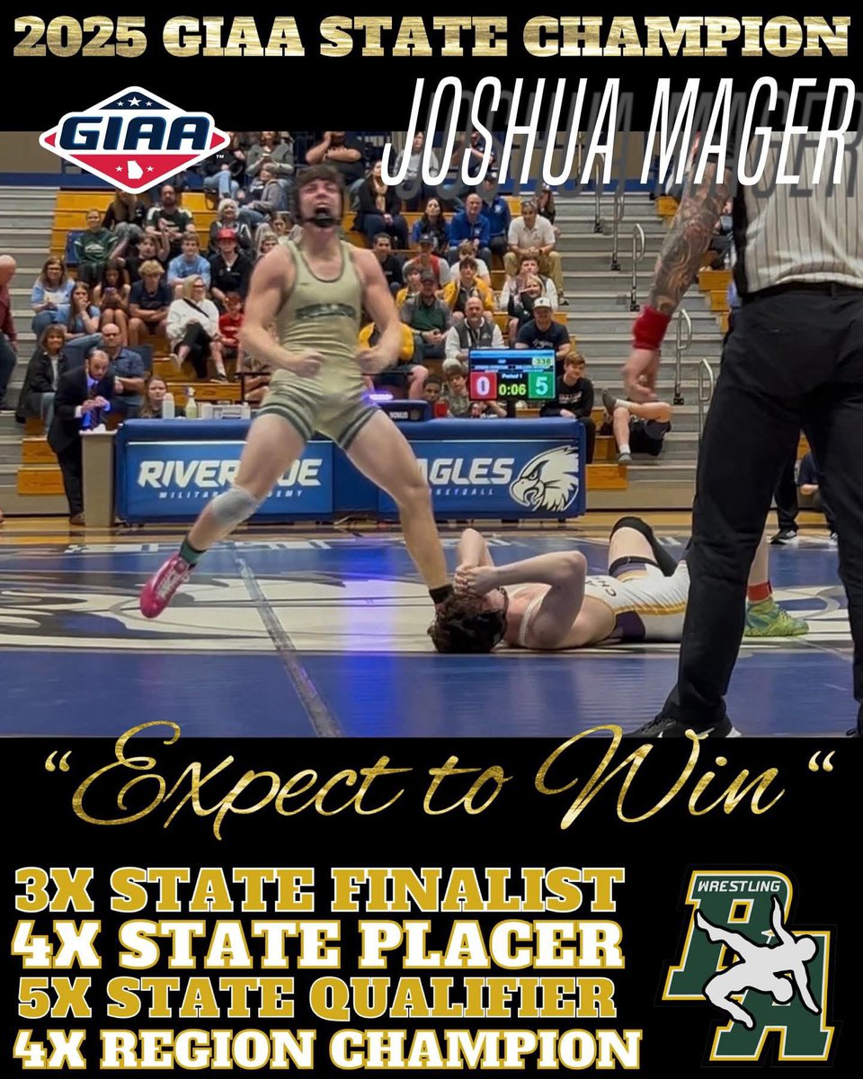 Do it <a href="/JoshuaMage10804/">Joshua Mager</a> !!! State Champ for the second time this year!!!