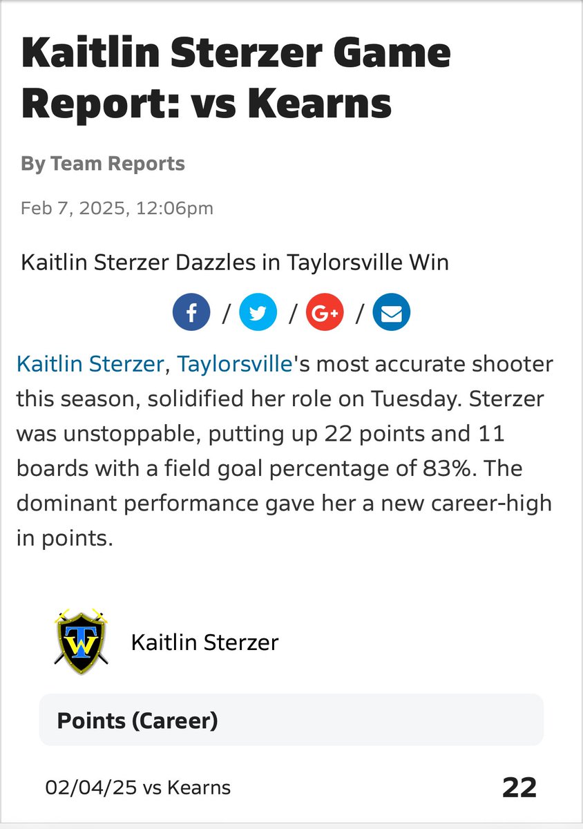 KaitlinSterzer's tweet photo. Stats from an awesome game!🙌

@coachwpadilla 
@CoachJax23 
@CoachCydneyMac https://t.co/aRYnxEdxEJ