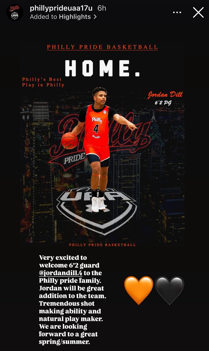 .<a href="/JordanDill_/">Jordan Dill</a> will play for <a href="/PhillyPride17u/">PhillyPride17u</a> on the <a href="/UANextBHoops/">Boys UAA</a> circuit this spring/summer, the program announced. The 6-2 junior standout recently became the <a href="/GFSboysbball/">GFS Boys Basketball</a> all-time leading scorer after eclipsing 2,023 career points