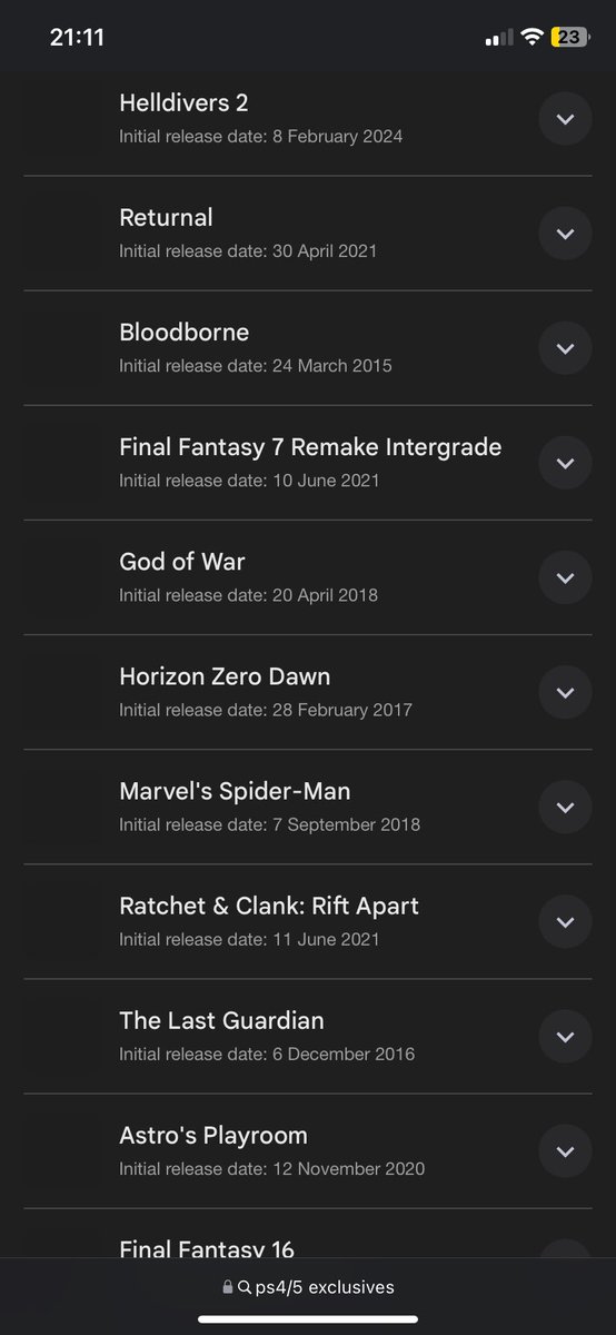 ConnorSpliford's tweet photo. @StayPositiveBro @scottymilyburgh @Lakeshow_323 @PS5Updates Ps5’s list is so stacked I had to take 3 screenshots https://t.co/5Arm47uX4N