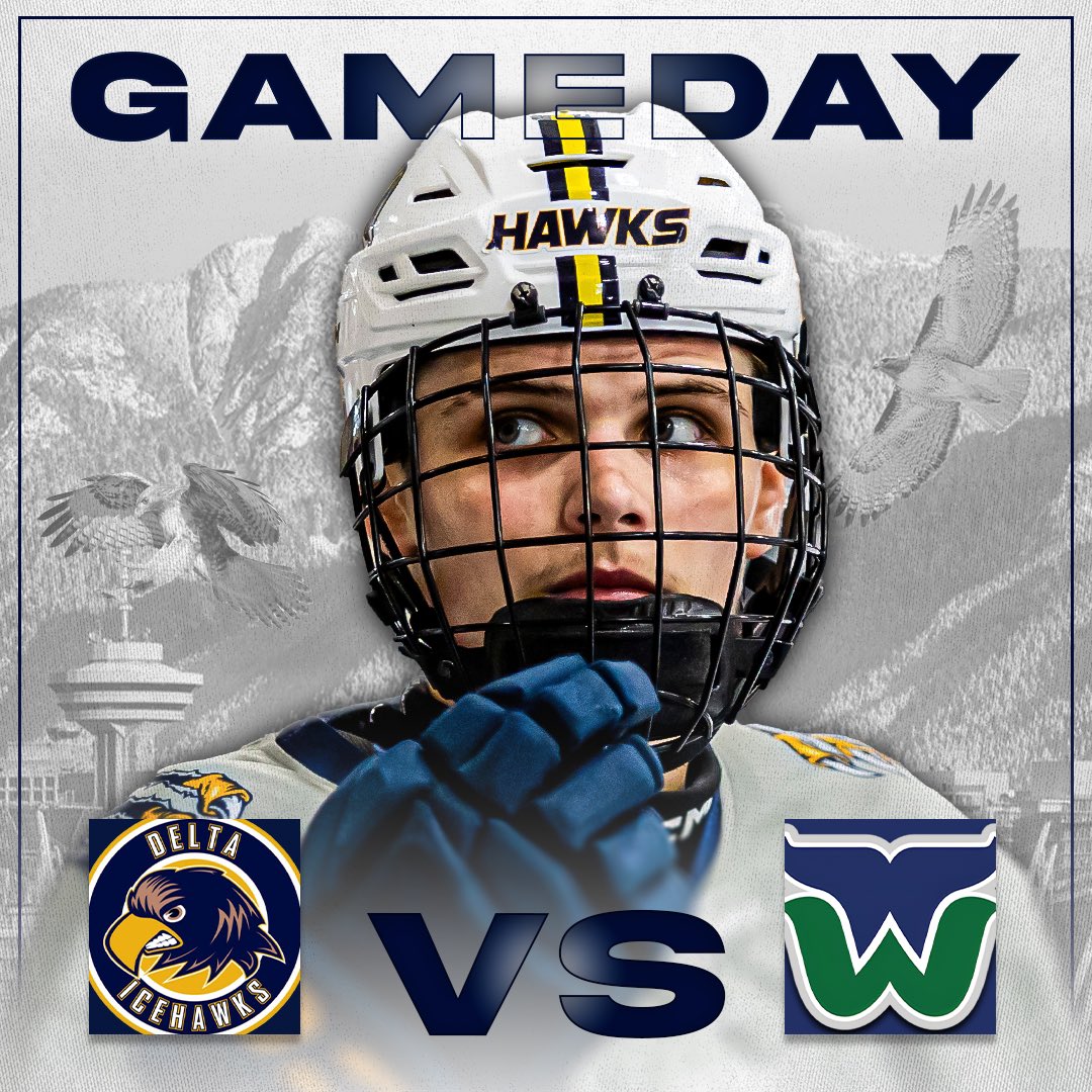 HAWKS AWAY GAMEDAY!!!

The boys are on the road tonight taking on the White Rock Whalers. Don’t miss the action.

⏰ 7:30pm
📍 Centennial Arena
📺 @flohockey 
🆚 @wrwhalershockey 
#deltahawkey