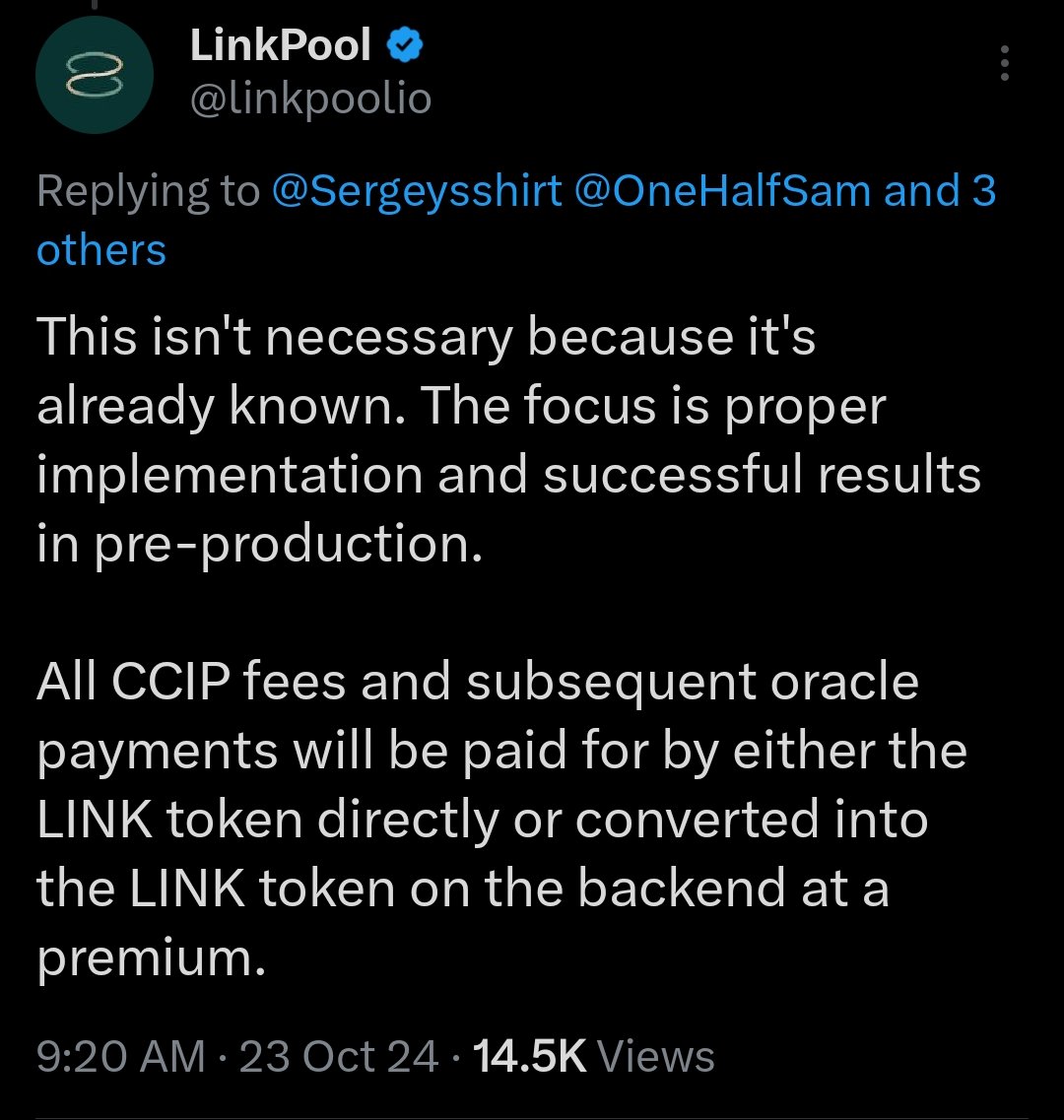 nullpackets's tweet image. Be skeptical of black swans the closer we get to November 2025. 

They want your $LINK.ies