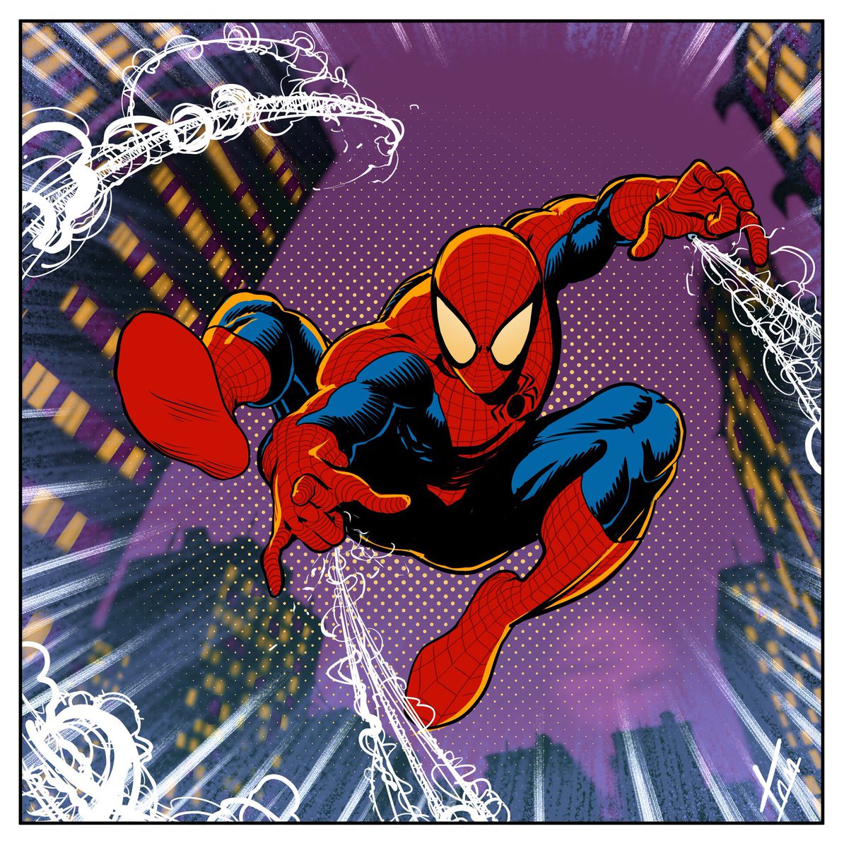 SpidermanNotes's tweet photo. Cool Spider-Man by @THoskisson https://t.co/zCkTFrQjbK