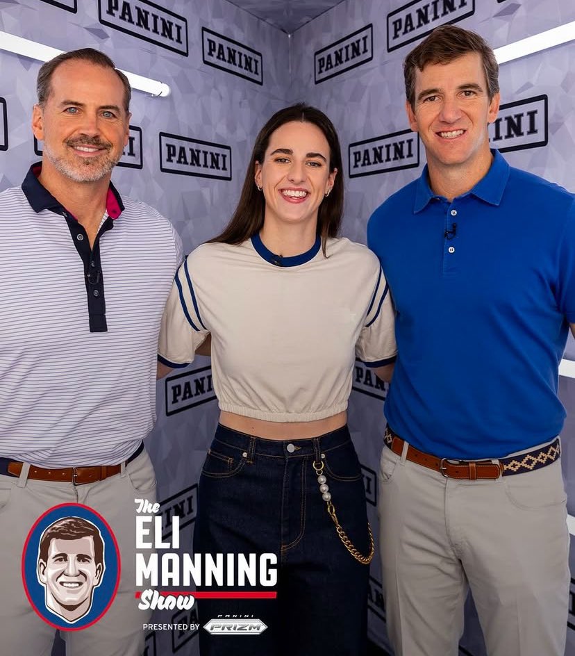 22caitlinthegoat on X: "CAITLIN CLARK ON THE ELI MANNING SHOW! also a  moment for the outfit wow i love the chain on her jeans 😄  https://t.co/nQSZSDMnR9" / X