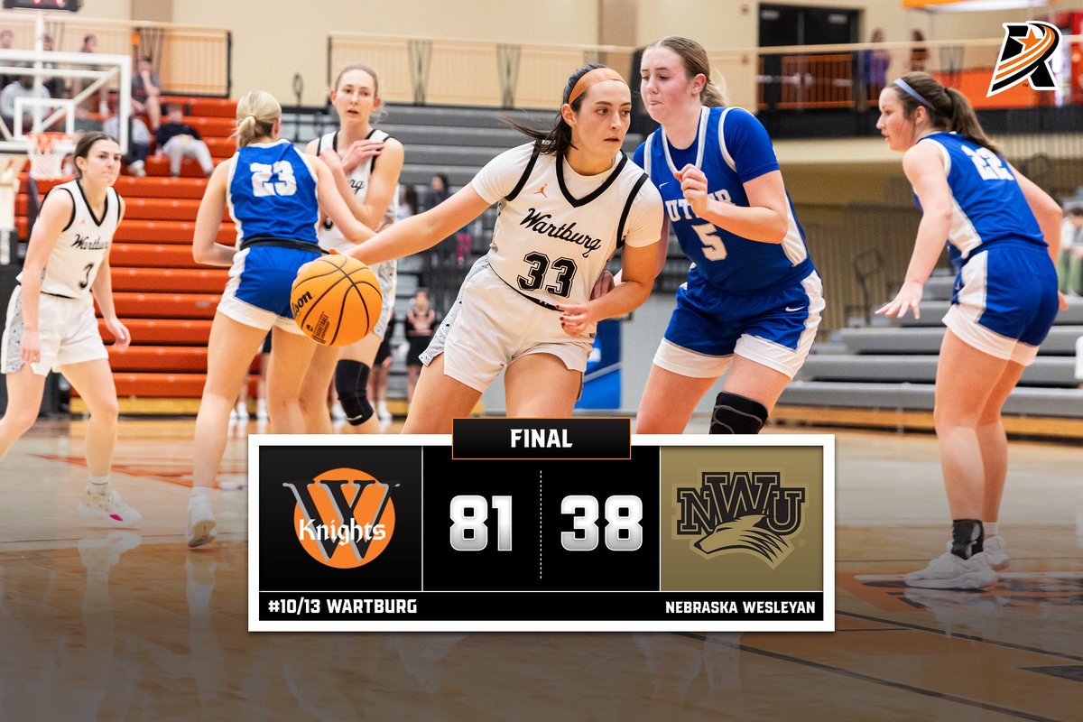 Wartburg Athletics (@wartburgknights) on Twitter photo Knights Win!!🔥
#10/13 <a href="/WartburgWBBALL/">Wartburg Women’s Basketball</a> 81, Nebraska Wesleyan 38
Lauren Woeste: 21 points, 11 rebounds, three steals, one block, one assist
Jaedon Murphy: 17 points, 12 rebounds, six assists (tied career-high), four blocks
Lauren Golinghorst: 17 points, four rebounds, two Knights Win!!🔥
#10/13 <a href="/WartburgWBBALL/">Wartburg Women’s Basketball</a> 81, Nebraska Wesleyan 38
Lauren Woeste: 21 points, 11 rebounds, three steals, one block, one assist
Jaedon Murphy: 17 points, 12 rebounds, six assists (tied career-high), four blocks
Lauren Golinghorst: 17 points, four rebounds, two