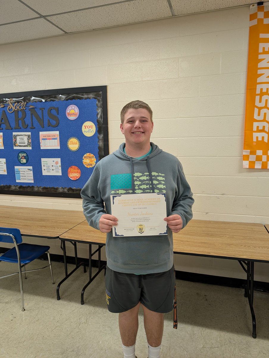 Congratulations to Hunter Jenkins on being our October Junior Student of the Month.