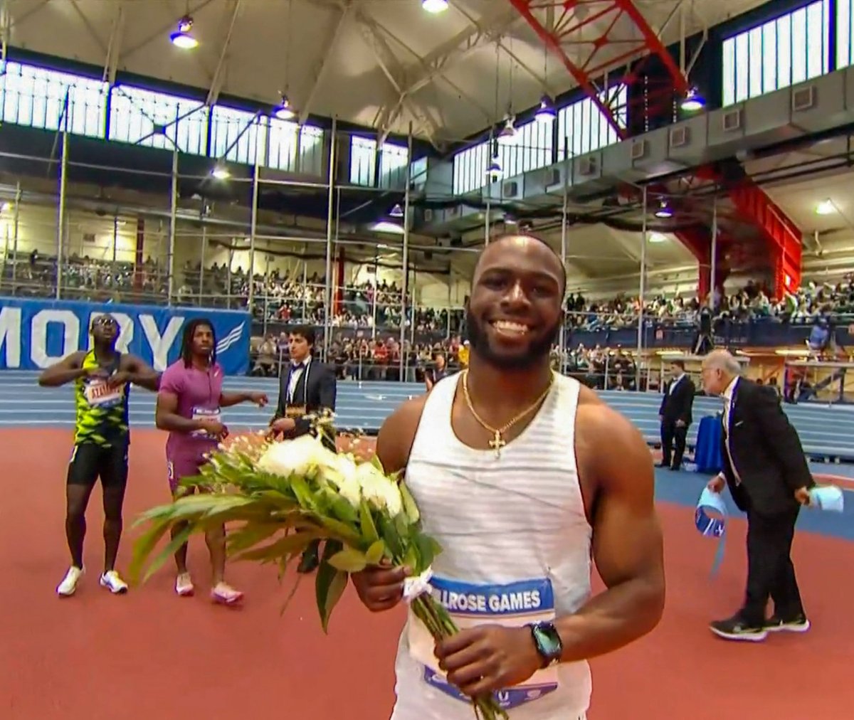 Equal Personal Best (PB) of 6.56s for Marcellus Moore 🇺🇸 to win the men's 60m at the Millrose Games!

He beat Trayvon Bromell 🇺🇸 who ran a Season's Best (SB) of 6.59s and PJ Austin 🇺🇸 in 6.61s for 3rd.