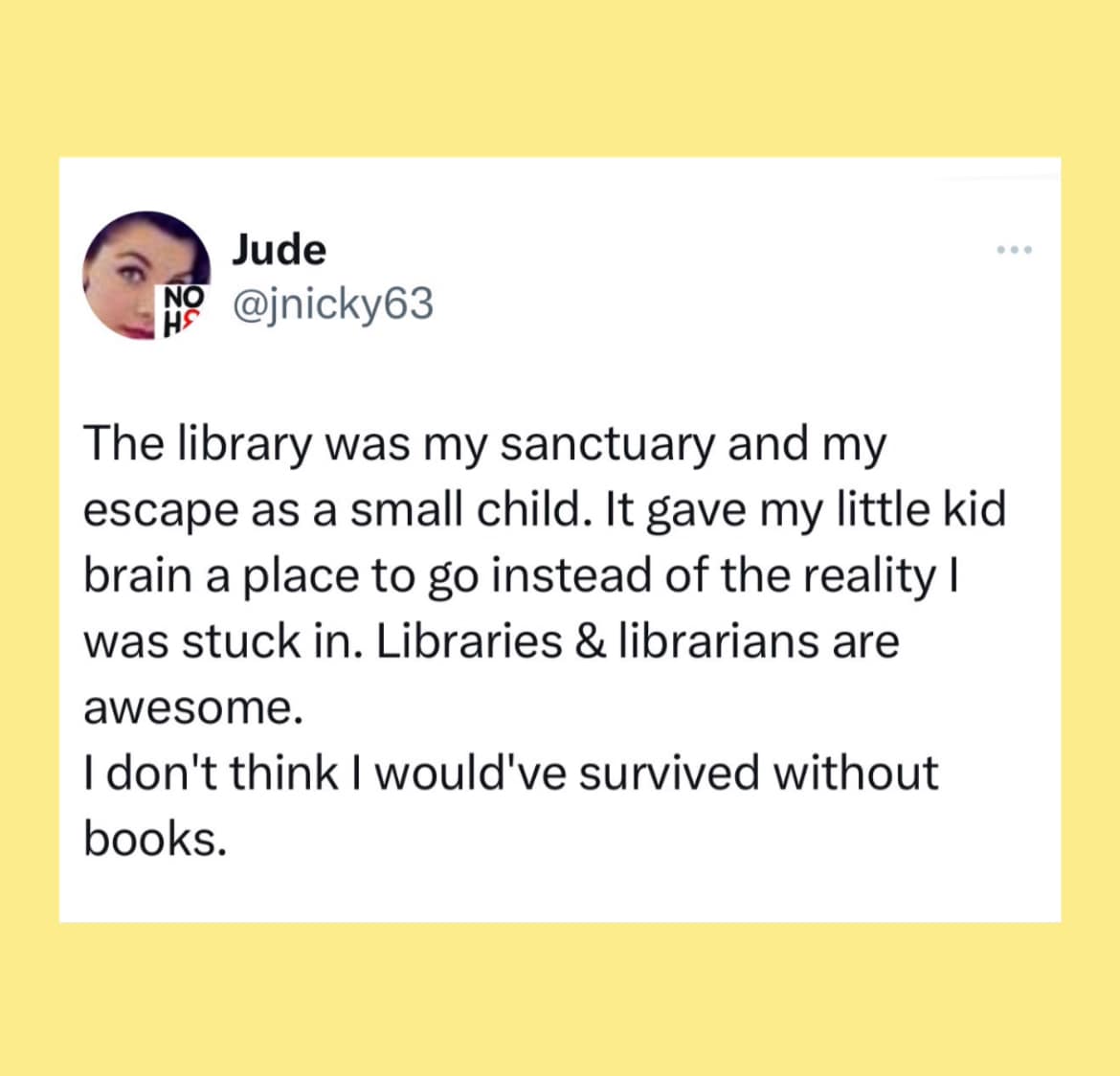 StoreyBookRev's tweet image. I'm late with my bookish humor today! Although this one is a bit more serious, it reflects the awesomeness of libraries.

#librariesrock #useyourlibrary #readmorebooks #Ilovetoread