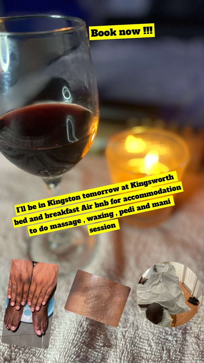 I’ll be in Kingston tomorrow for session #kingston #massage #waxing #pedicure #manicure