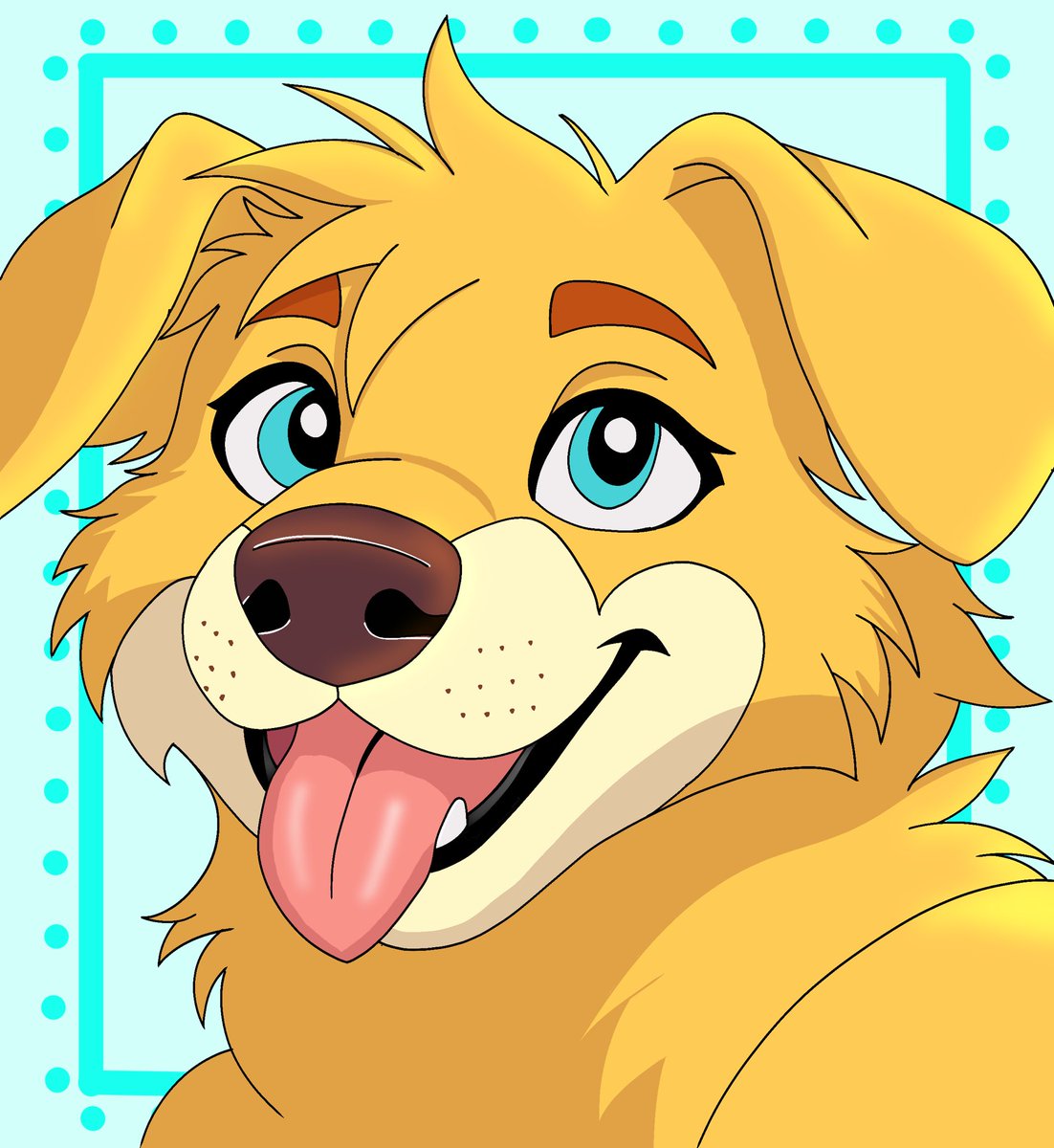 Awruff! Good boy 🐶 #gay #furry #furryartist #puppy #goldenretriever