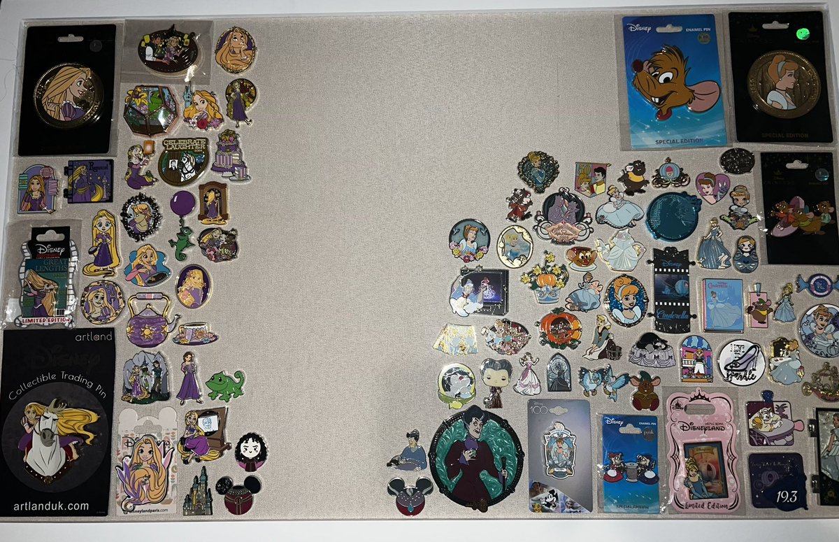 Bought 3 frames for some of my Disney pins. Obviously I need more punzy 💜💜💜🥰
