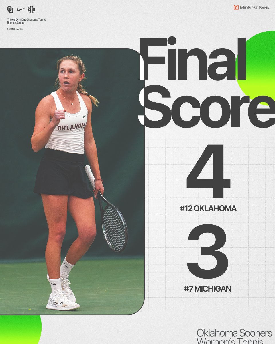The show goes on ✨

Sooners advance to the semifinals of the
<a href="/ITA_Tennis/">ITA</a> National Team Indoor Championship!  

#OUrFight | #ITAIndoors