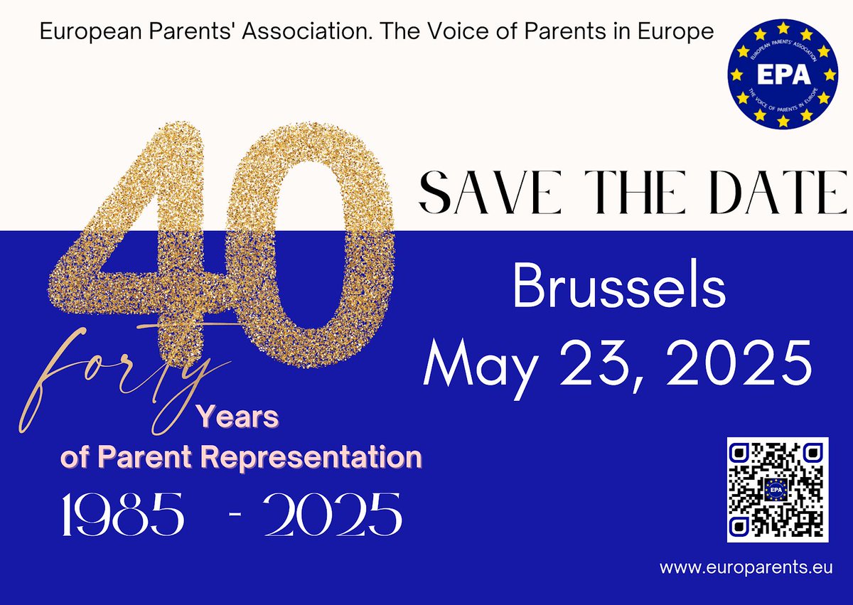 Save the date for our 40th anniversary in Brussels and stay tuned for more information to follow soon.