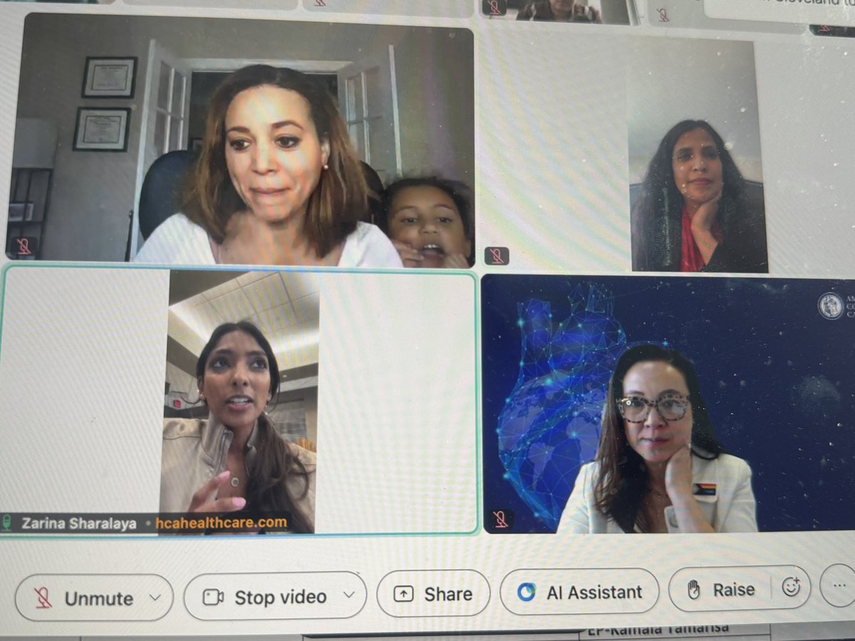 DrDevikaA's tweet image. #ACCIMprogram
Thank you @melsulistio Dr.Sulistio for heading this initiative for us women Cardiology aspirants . Looking forward to the rest of my afternoon . 
@MinnowWalsh @DrJMieres @SharonneHayes @DrAyuba_Gloria @KaylaRiggsMD @modeldoc @KTamirisaMD @kerizozo @DocBanks84