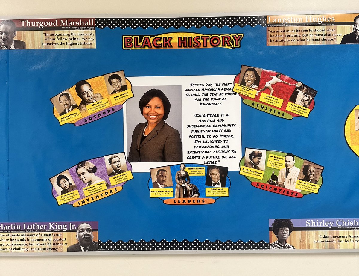 Making history and inspiring futures! Jessica Day is the first Black mayor of Knightdale. A trailblazer, leader, and symbol of excellence during Black History Month and beyond. We are thankful for her leadership and commitment to our students and community! <a href="/KdaleNC/">Knightdale, NC</a> <a href="/KdaleChamber/">Knightdale Chamber of Commerce</a>