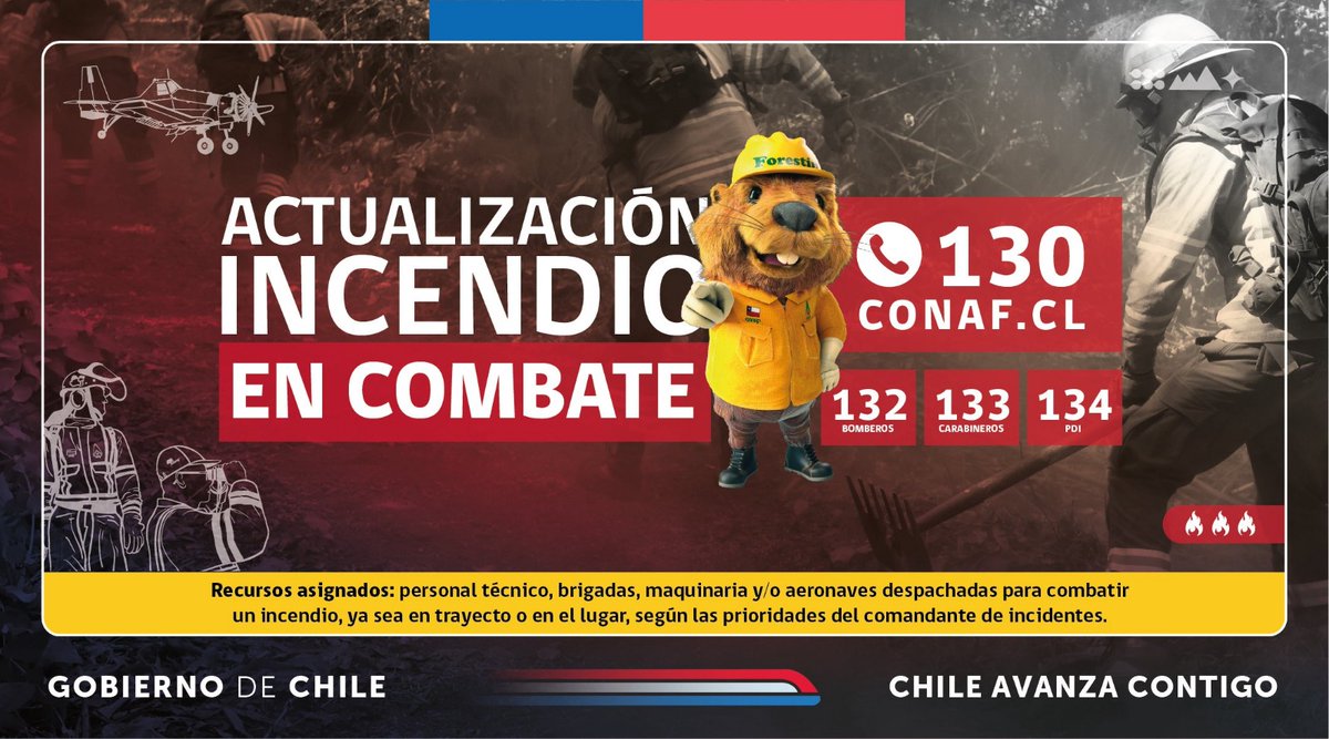CONAF - Incendios forestales tweet media