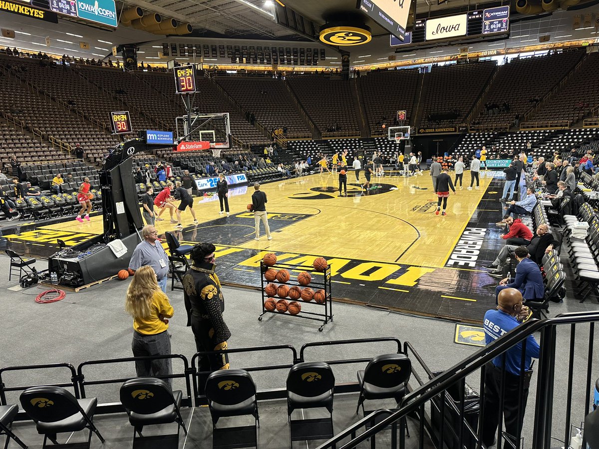 #badgerbasketball our view of the court today