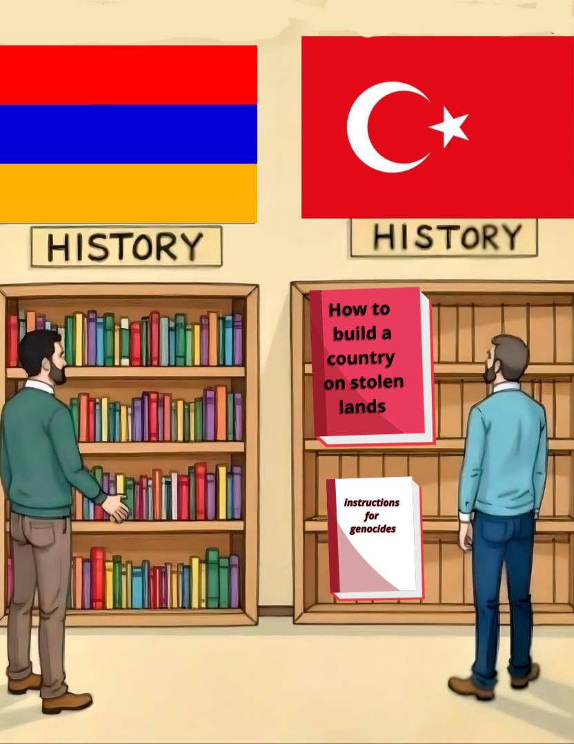 MakichyanA's tweet photo. Turkey doesn’t have a history, only crime records. https://t.co/54C9rFftJo