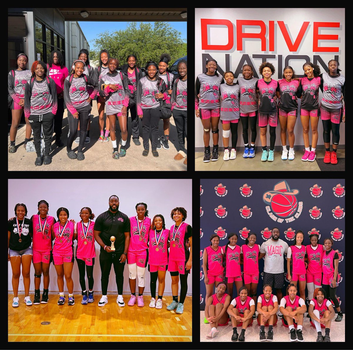 MaxLevelsETXGbb's tweet photo. Proud post…
We want to send a big “CONGRATS & GOOD LUCK” to every varsity girl player that put on an East Texas Magic uniform this past summer! EACH girl & their high school teams advanced to playoffs👏🏾🏀🔥! Great job ladies! We are proud of each one of you💖! #OneLifeOneDream https://t.co/doHMyq1OZX