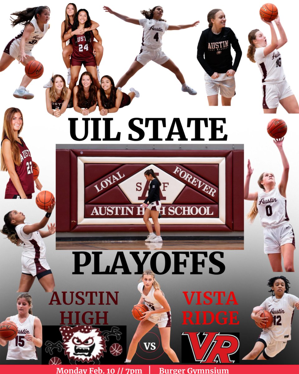 CALLING ALL MAROONS!!!
MONDAY FEB. 10 - 7PM -  Come out, bring your friends, be LOUD, support the Lady Maroons!!!!  #LoyalForever