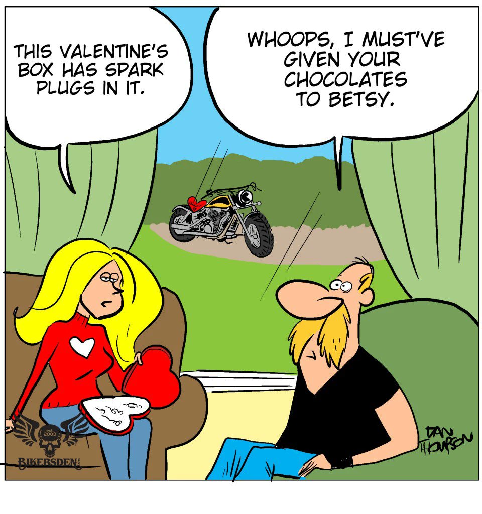 🏍️💘 Bikers Make the Best Valentines!

This Valentine’s Day, find yourself a biker because they know how to handle curves and never let go! 😉

#RideOrDie #BikerLove #ValentinesDay #TwoWheelsOneHeart #ForeverOnTheRoad #BikerCouple #LoveOnTwoWheels