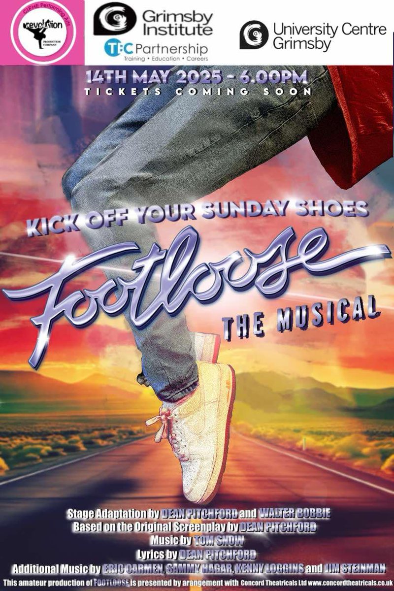 ANNOUNCEMENT COMING SOON We are so excited about our upcoming musical footloose and a very special announcement about who will be choreographing our opening number 
We are so excited and grateful 
Come join our course message me for details