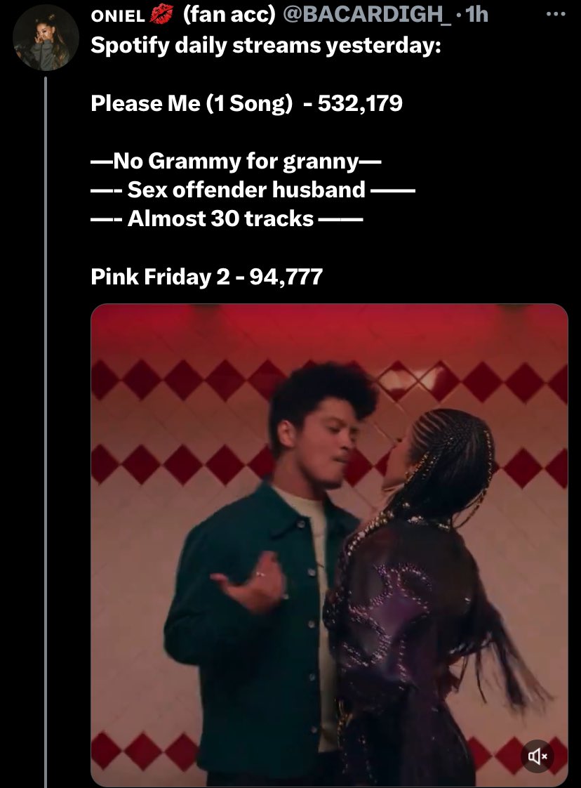 So Toot it up (one song) was streamed as much as PF2 (whole album) so where’s the drag? 😭