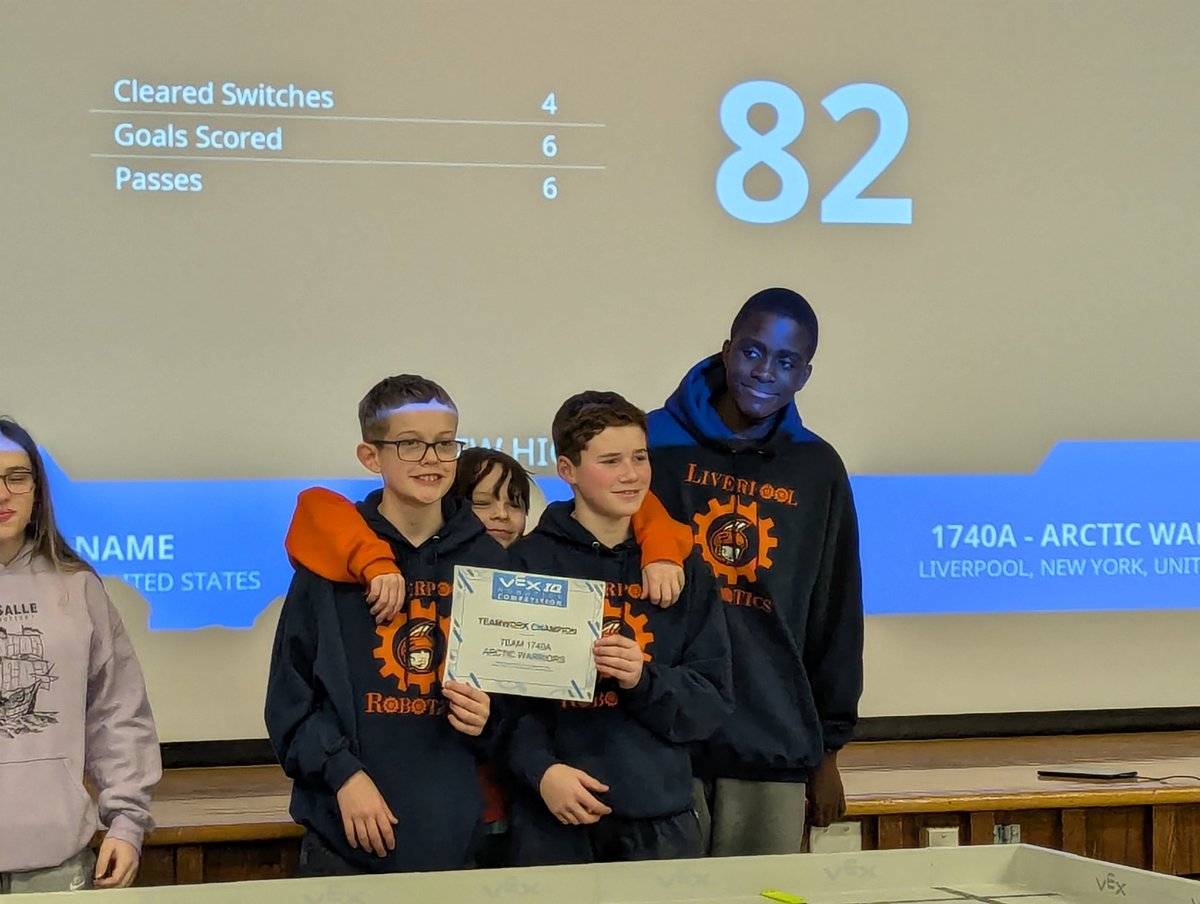 Maura H. White (@mhwhitemrm) on Twitter photo Great teamwork and excellent sportsmanship. Our robotics team is easy to be proud of!
<a href="/LCSDOfficial/">Liverpool CSD Official - New York State</a> #MRMTeachers Great teamwork and excellent sportsmanship. Our robotics team is easy to be proud of!
<a href="/LCSDOfficial/">Liverpool CSD Official - New York State</a> #MRMTeachers