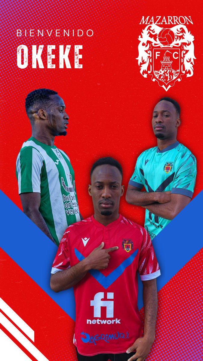 🤩 FICHAJE 🤩 

¡BIENVENIDO <a href="/OkekeEbuka94270/">Okeke Ebuka</a> ! 🔴⚔️

Llega a nuestras filas un habilidoso atacante procedente de 3ªRFEF y con experiencia en la categoría 🌪️🚀

#unavezmasOKEKE #vamosmazarron #wearemazarron ❤️‍🔥⚔️
