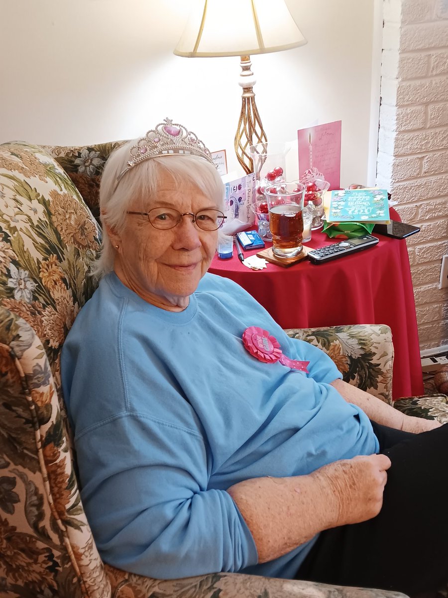 melissalemorris's tweet photo. Hey @MsCharlotteWWE , how about a shoutout for our Queen, my mom, for her 80th birthday? 
#queen #charlotteflair #wwe #champforever #wooooo https://t.co/Gc2DeMvsMP