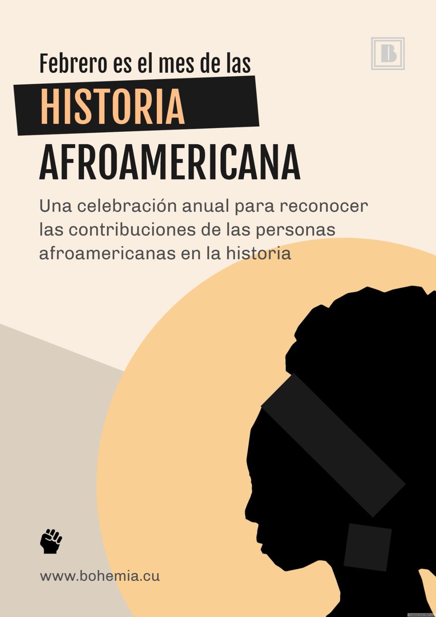 BohemiaCuba's tweet photo. 🗓️Febrero es el mes de la Historia Afroamericana. Establecido en 1926 en los EE.UU por el historiador Carter G. Woodson y la Asociación para el Estudio de la Vida e Historia de los Negros. 
🌐También se celebra en Canadá, en el Reino Unido, Países Bajos y la República de Irlanda. https://t.co/XB3Fu1qwJu