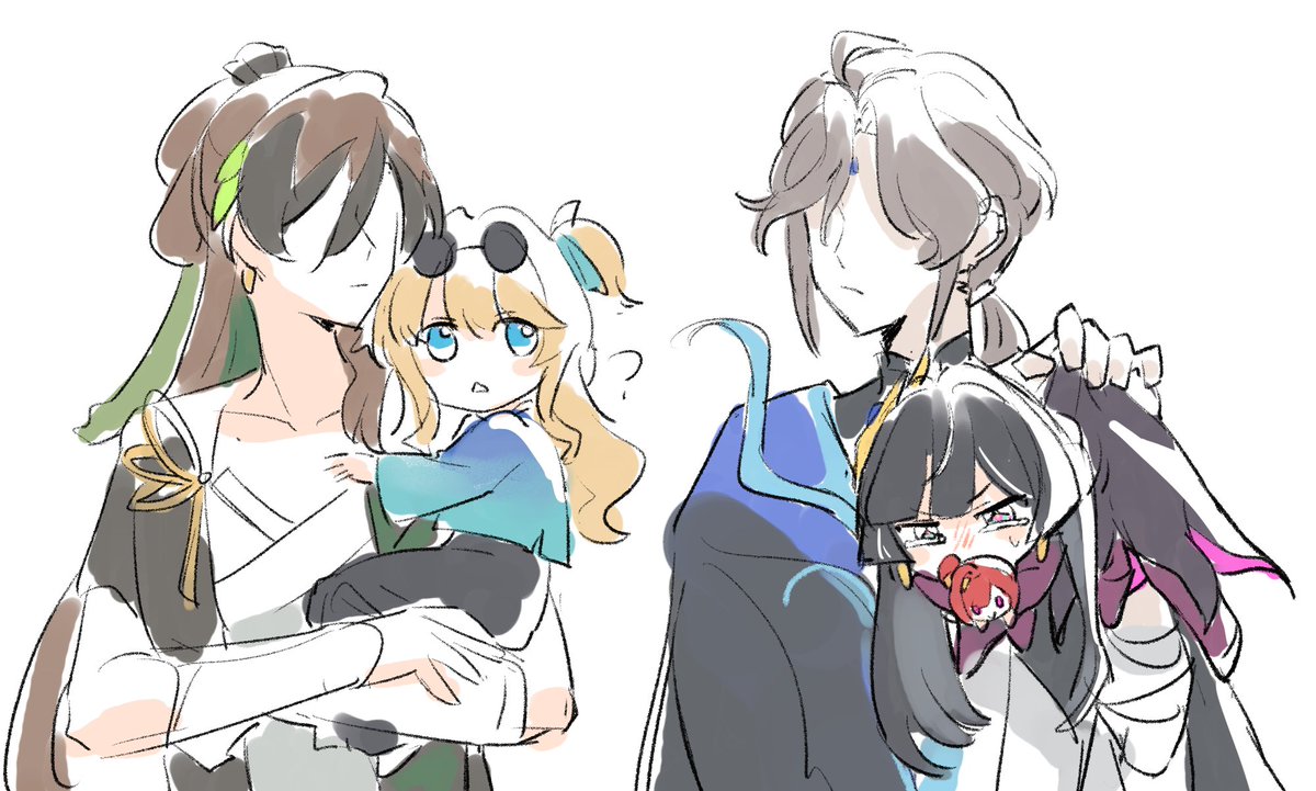 带孩子之间亦有差距啊…