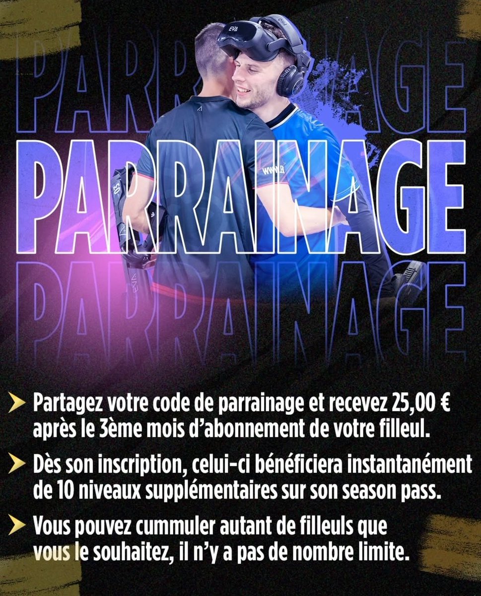 Une super nouvelle pour nos abonnés Battle Pass ! Les soirées Welcome to the Club c'esta la possibilité d'inviter gratuitement vos amis pour leur faire découvrir l'expérience EVA. Première soirée le 19 février !