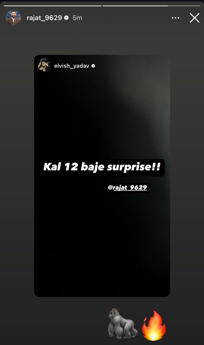 Kal ke liye Ready Ho na sare Bhai 
12pm || 

Rajat Bhai  X Elvish Bhai ❤️‍🔥 ka Kuch Project Ane Wala hai 
Excited ??

#RajatDalal || #ElvishYadav || #ElvishArmy