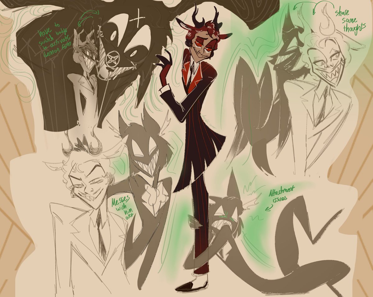Arisart_corner's tweet image. A rlly lazy extra one
#Alastor #HazbinHotel #HazbinHotelAlastor