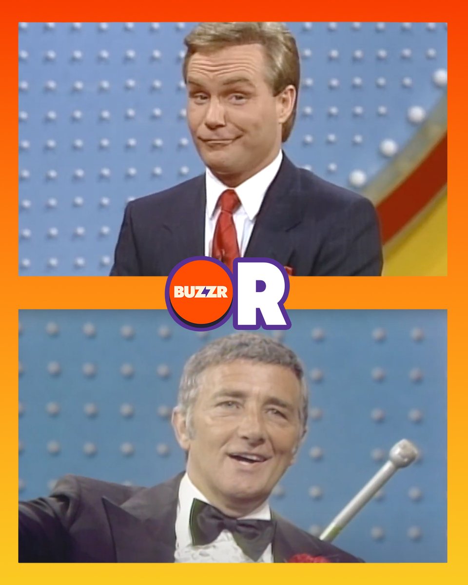 BUZZRtv's tweet image. It's time for a face-off! Which Family Feud host is your #1 answer: Ray Combs or Richard Dawson? Buzz your answer in the comments ⬇️ #BUZZR #FamilyFeud #RayCombs #RichardDawson