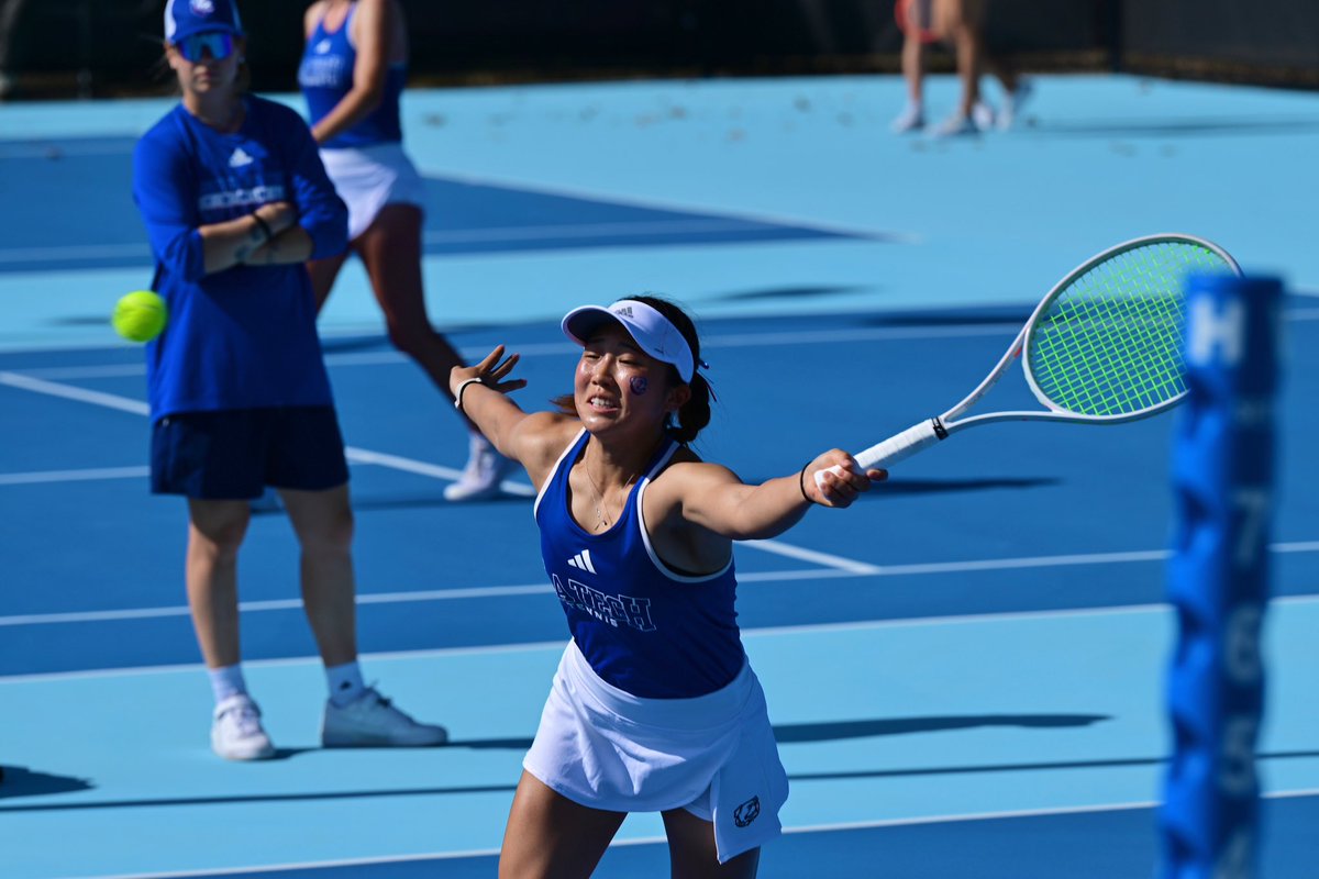 LATechTennis's tweet photo. 📸 Doubles Action 📸 https://t.co/vl7JpguOT1