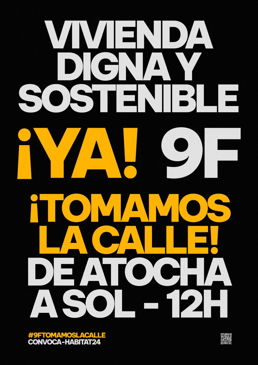 Sin vivienda no hay salud. Mañana tomamos las calles #9F #ViviendaDigna