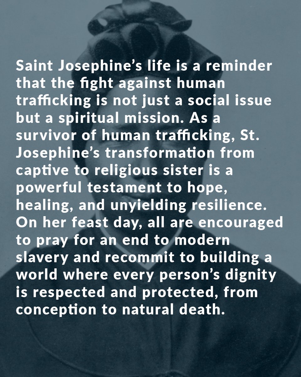 USCCB's tweet photo. Today, on the International Day of Prayer and Awareness Against Human Trafficking, we join in prayer to end trafficking. 
For more information and additional resources related to the Church’s work to combat human trafficking, please visit: https://t.co/35hp3A2nFX https://t.co/569vEpBXUV