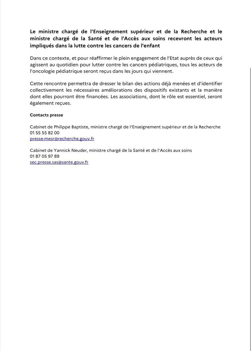 Chaque année le cancer frappe 2500 enfants et adolescents. 
C’est un fléau contre lequel nous luttons sans relâche !
 
Si de nombreux cancers pédiatriques guérissent, pour 20% d’entre eux les progrès de la recherche sont le seul moyen d’améliorer le pronostic et la prise en