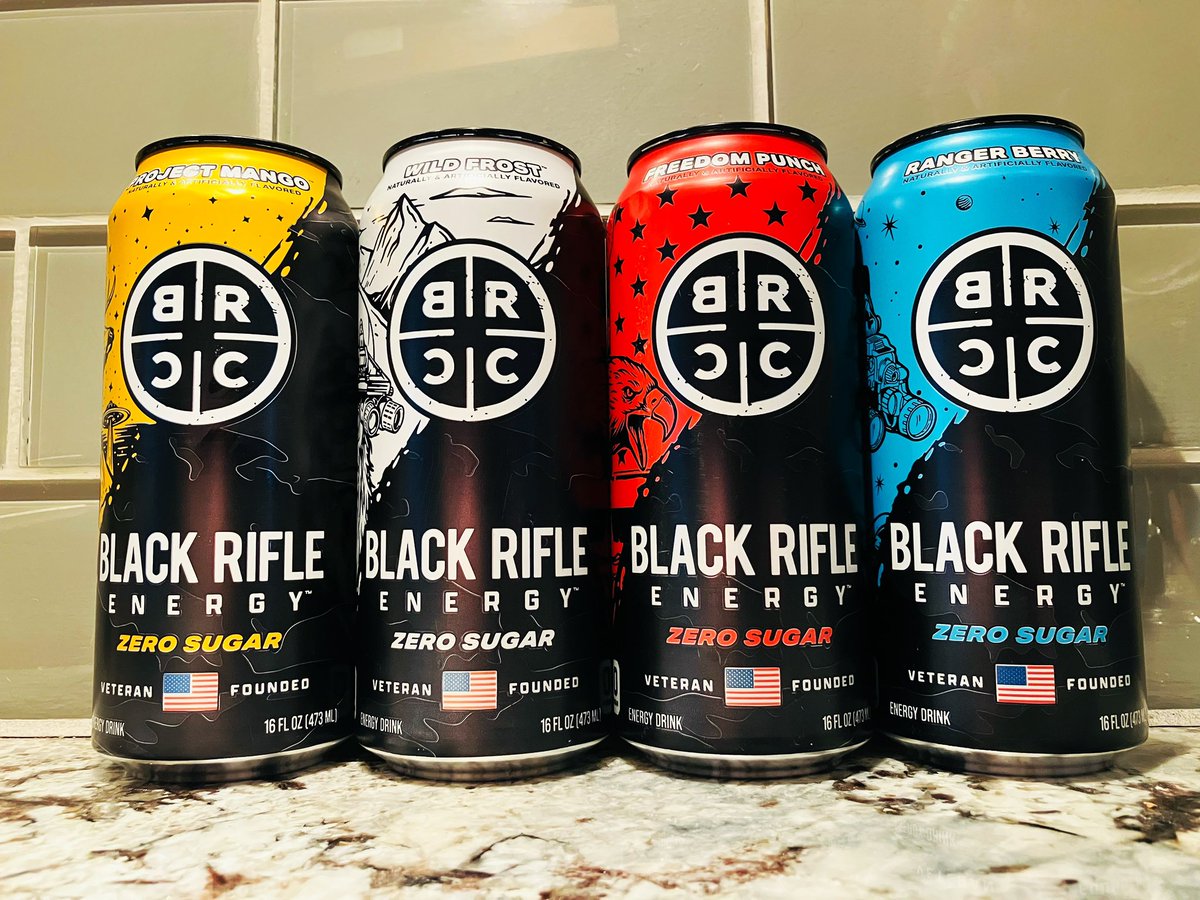 EnergyDrinkJosh's tweet photo. New #BlackRifleCoffeeCompany #EnergyDrink available in #ProjectMango, #WildFrost, #FreedomPunch, and #RangerBerry. #BlackRifleCoffee #SugarFree #Energy #Drink #ZeroSugar @blckriflecoffee https://t.co/FioJY7EjCq