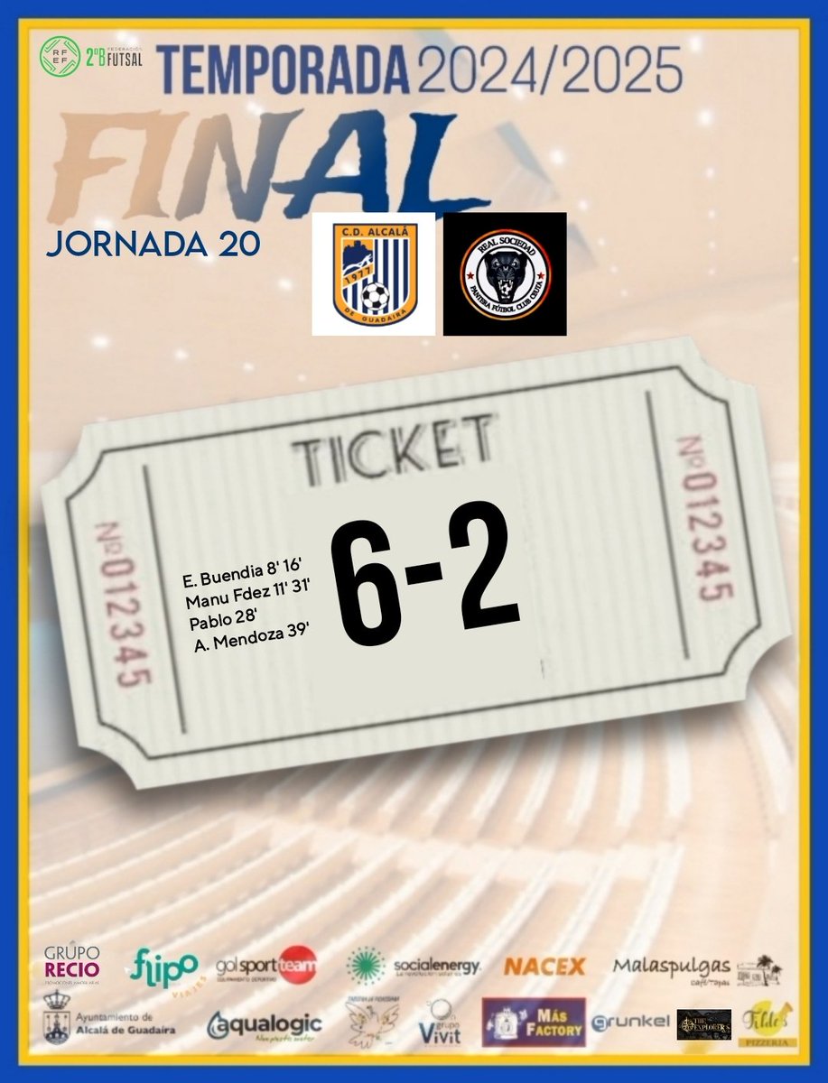 40'⏱️ | ¡FINAAAAAAAAL EN EL DISTRITO SUR, LLEGO LA ANSIEDA VICTORIA!

Triunfo muy importante de los nuestros ante Real Sociedad Pantera, que nos sirve para coger aire y cortar la racha negativa.

¡1,2,3... ALCALÁ! 👣➕3️⃣

#Socialenergy #Somos41500 #GV2B #J20