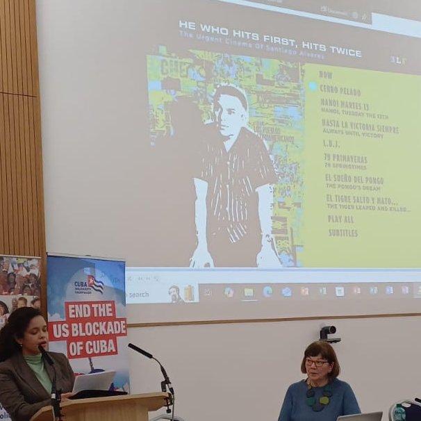 oficult's tweet photo. Cuban cinema shone at the #LatAmerica2025 ¡Adelante! with the screening of two works by iconic documentary filmmaker Santiago Álvarez, which will join the #ScreenCuba festival, March 16-29, a great opportunity to celebrate the island's film history.
#CubaEsCultura https://t.co/34FT1IDXbe